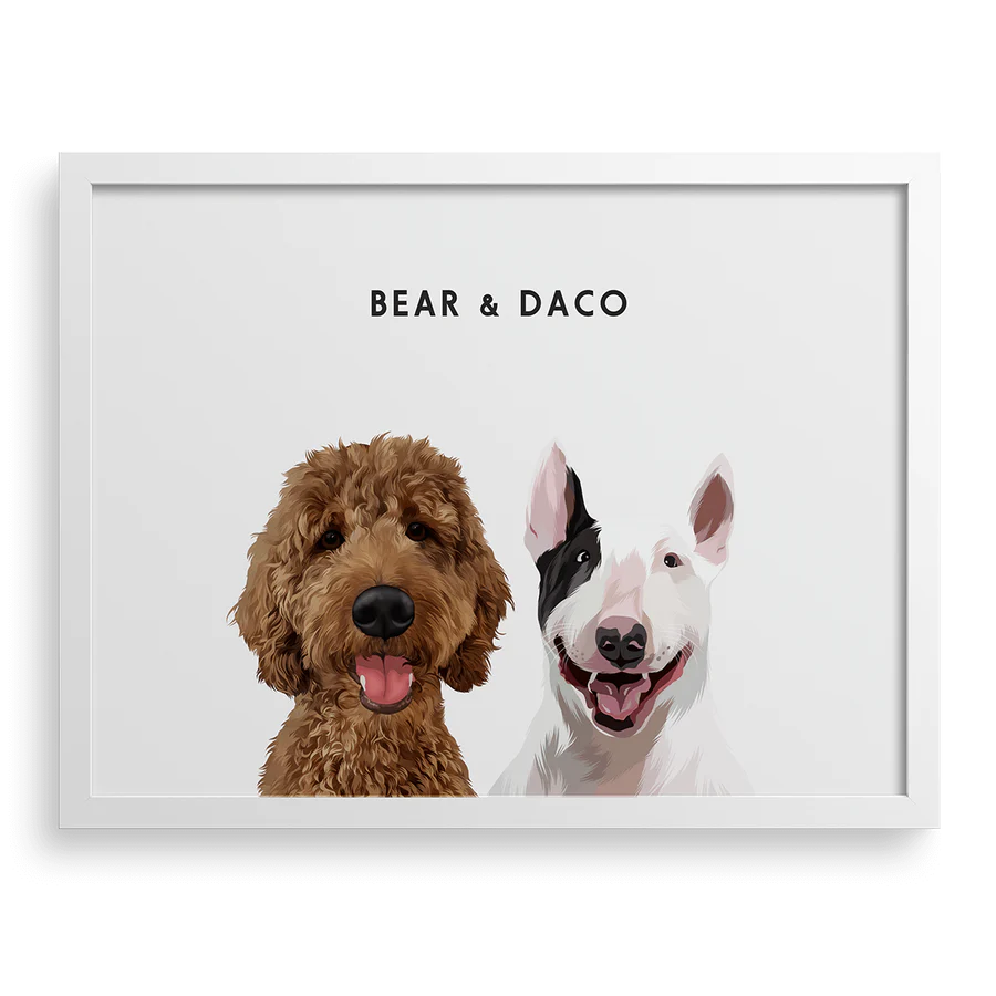 Historical-style pet portrait for pet memorial or keepsake