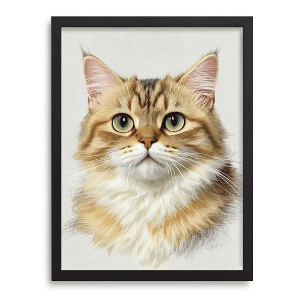 Custom Colored Pencil Portrait Paw-Pixie