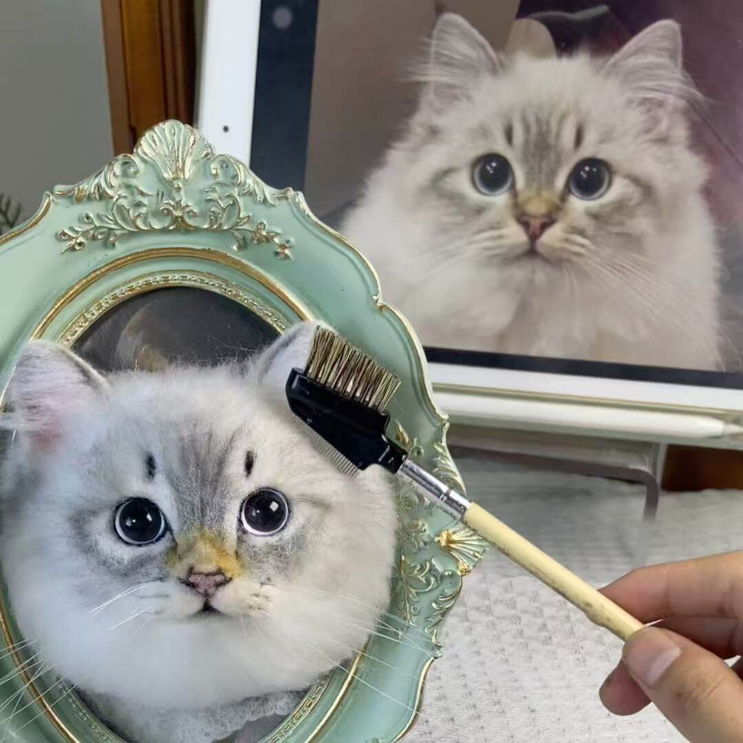 Custom Framed Plush Pet Portrait PawPixie