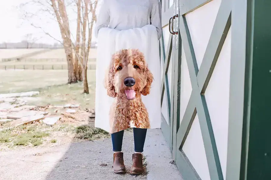 Custom Sherpa Pet Photo Blankets