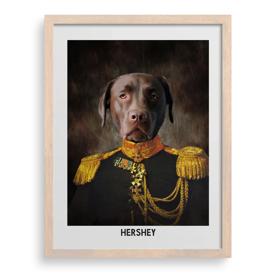 The Regal Leader Custom Pet Portrait PawPixie