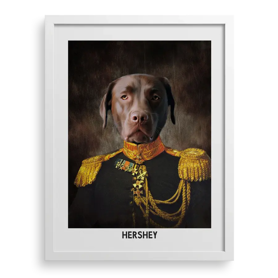 The Regal Leader Custom Pet Portrait PawPixie