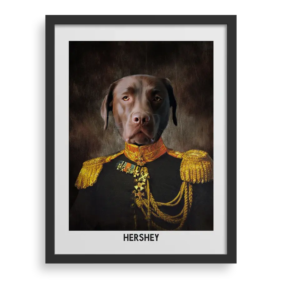The Regal Leader Custom Pet Portrait PawPixie