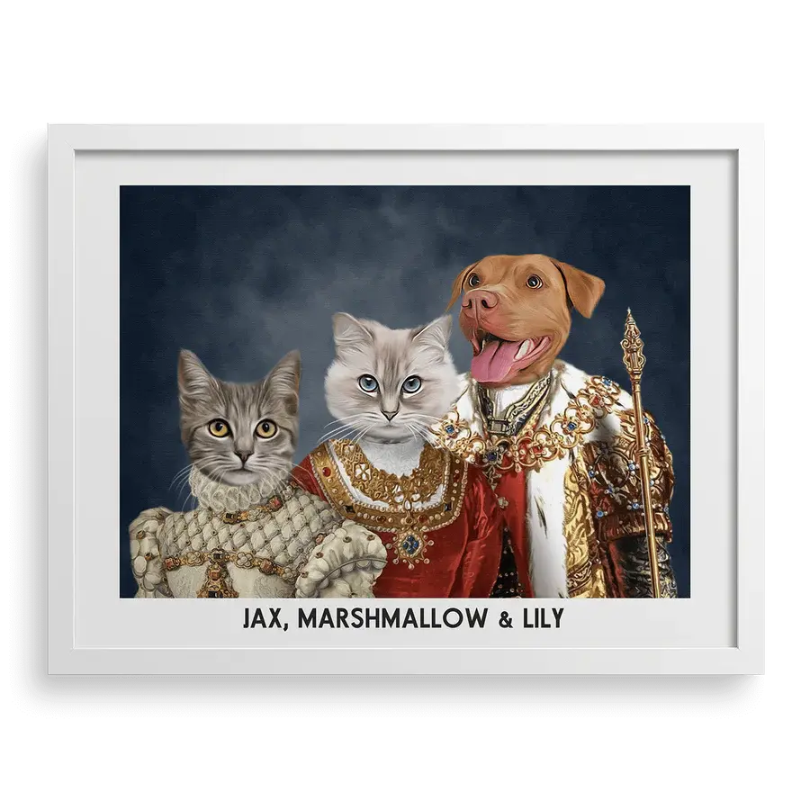 The Royal Family Custom Pet Portrait PawPixie