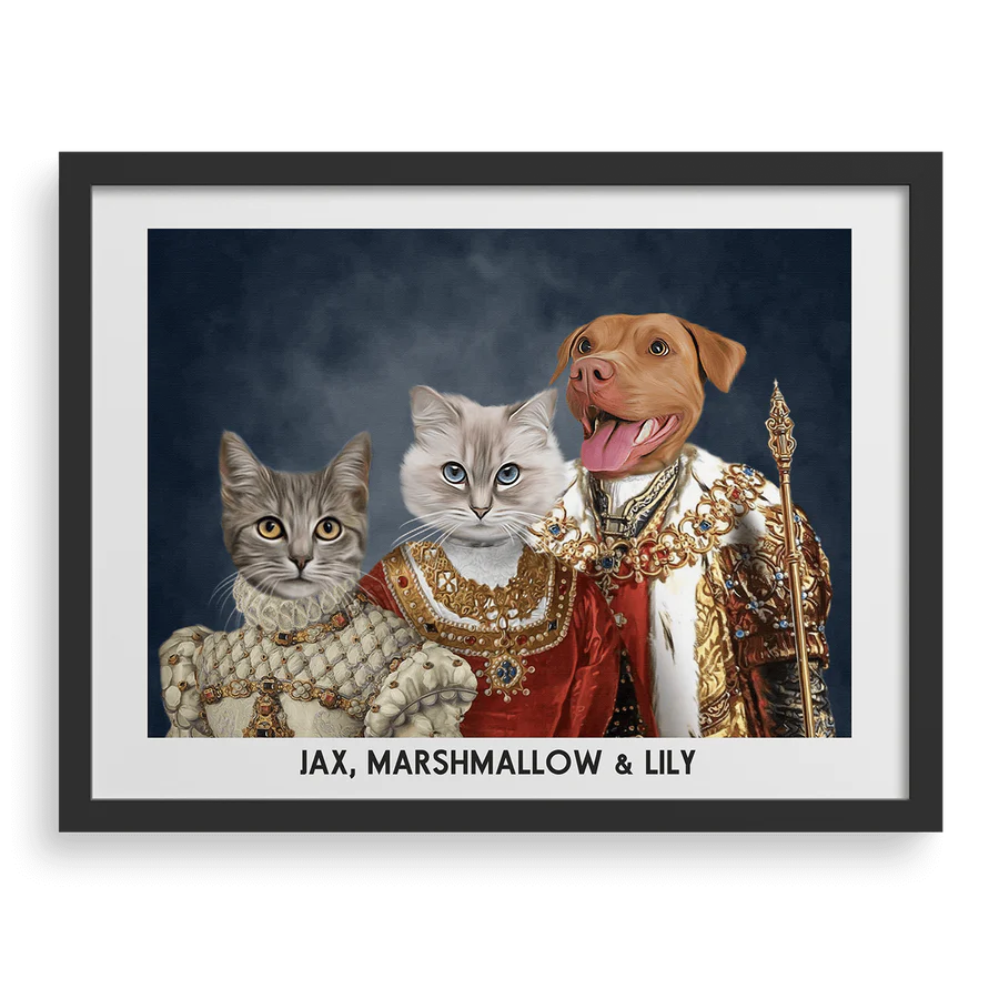The Royal Family Custom Pet Portrait PawPixie