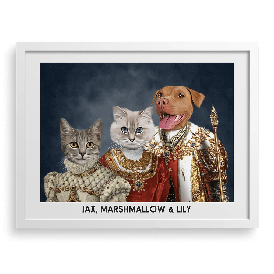 The Royal Family Custom Pet Portrait PawPixie