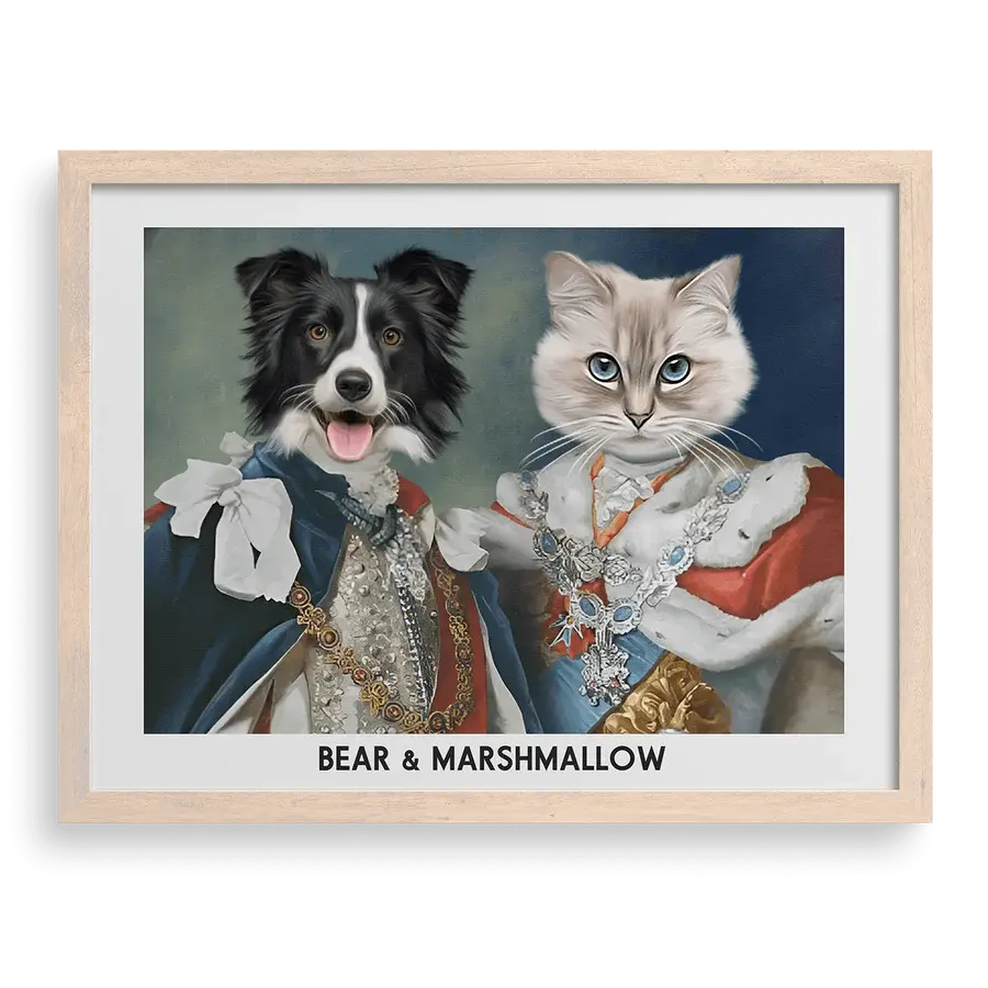 Their Majesties Custom Pet Portraits PawPixie