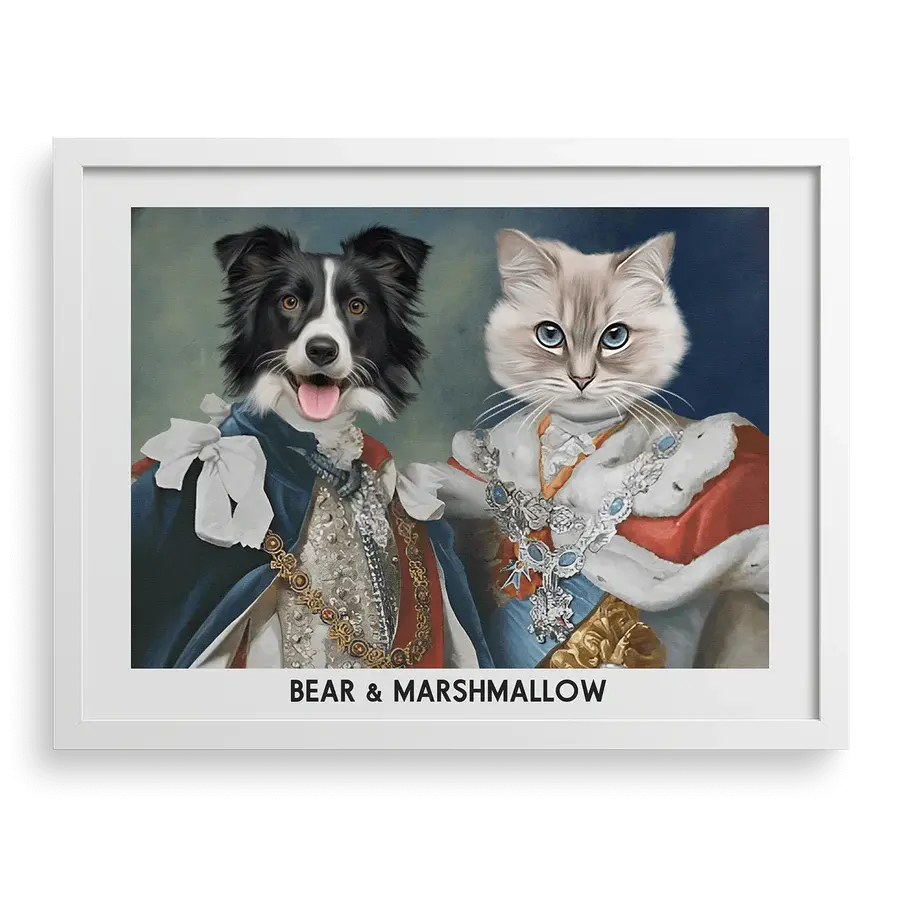 Their Majesties Custom Pet Portraits PawPixie