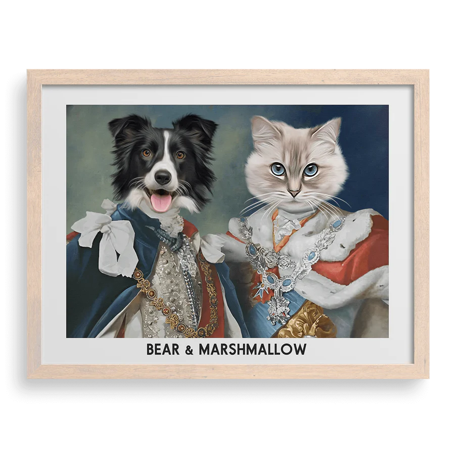 Their Majesties Custom Pet Portraits PawPixie