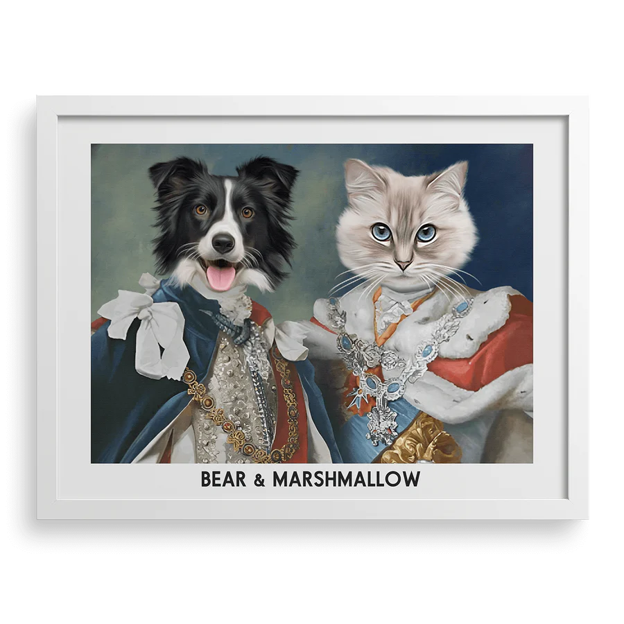 Their Majesties Custom Pet Portraits PawPixie