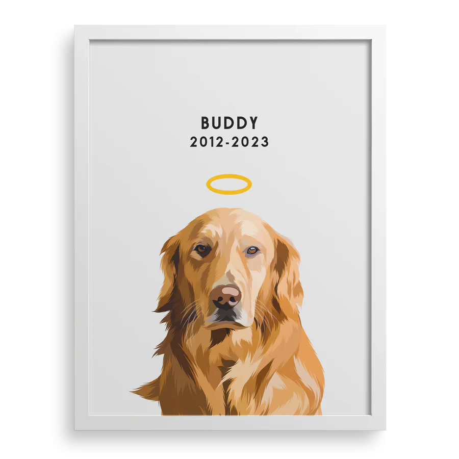 Custom Memorial Pet Portrait PawPixie