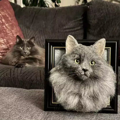 Custom Framed Plush Pet Portrait