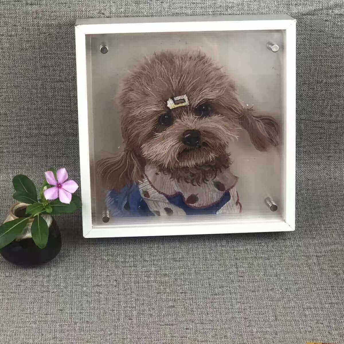 Custom 3D Acrylic Pet Display Paw-Pixie