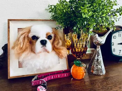 Custom Framed Plush Pet Portrait