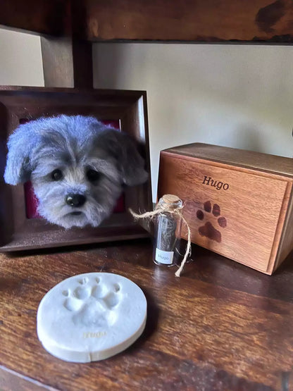 Custom Framed Plush Pet Portrait