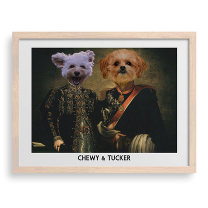 The Majestic Duo Custom Pet Portrait