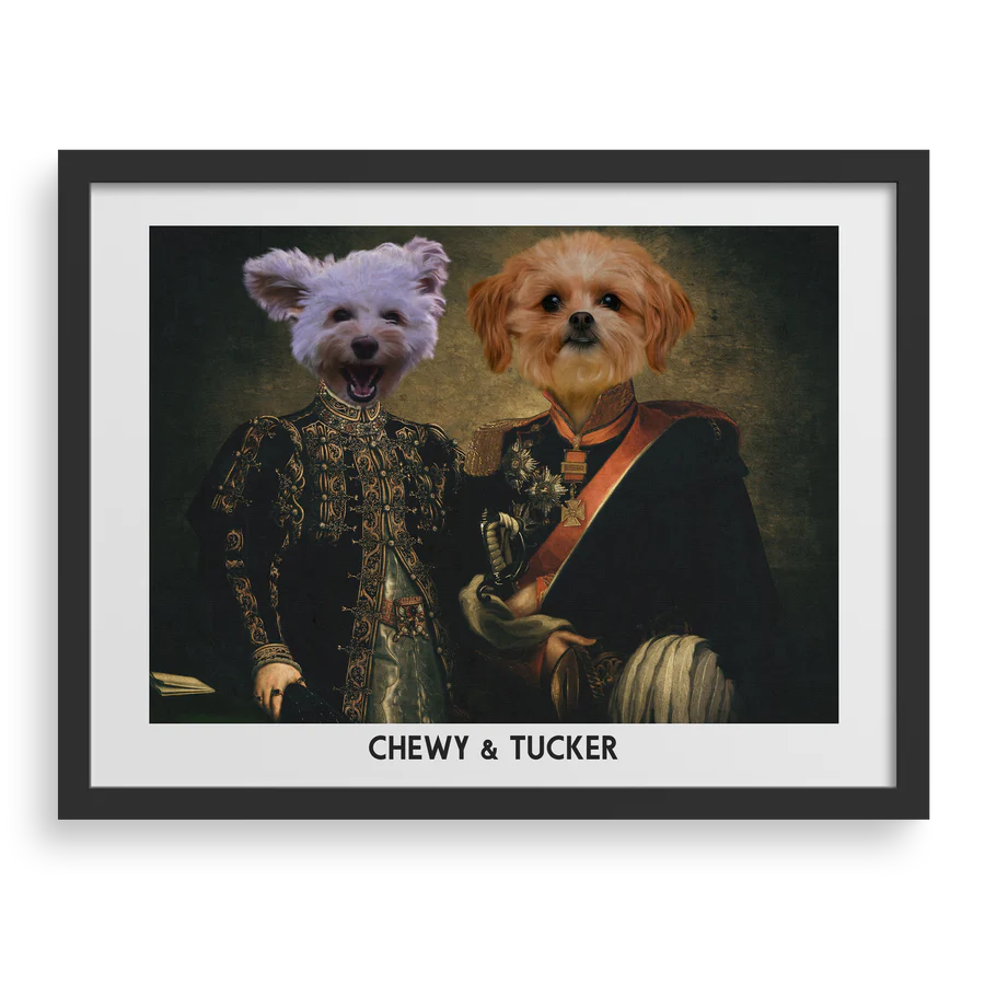 The Majestic Duo Custom Pet Portrait