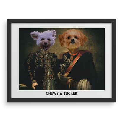 The Majestic Duo Custom Pet Portrait