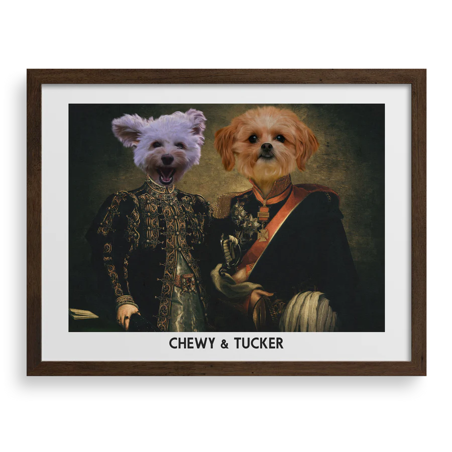 The Majestic Duo Custom Pet Portrait