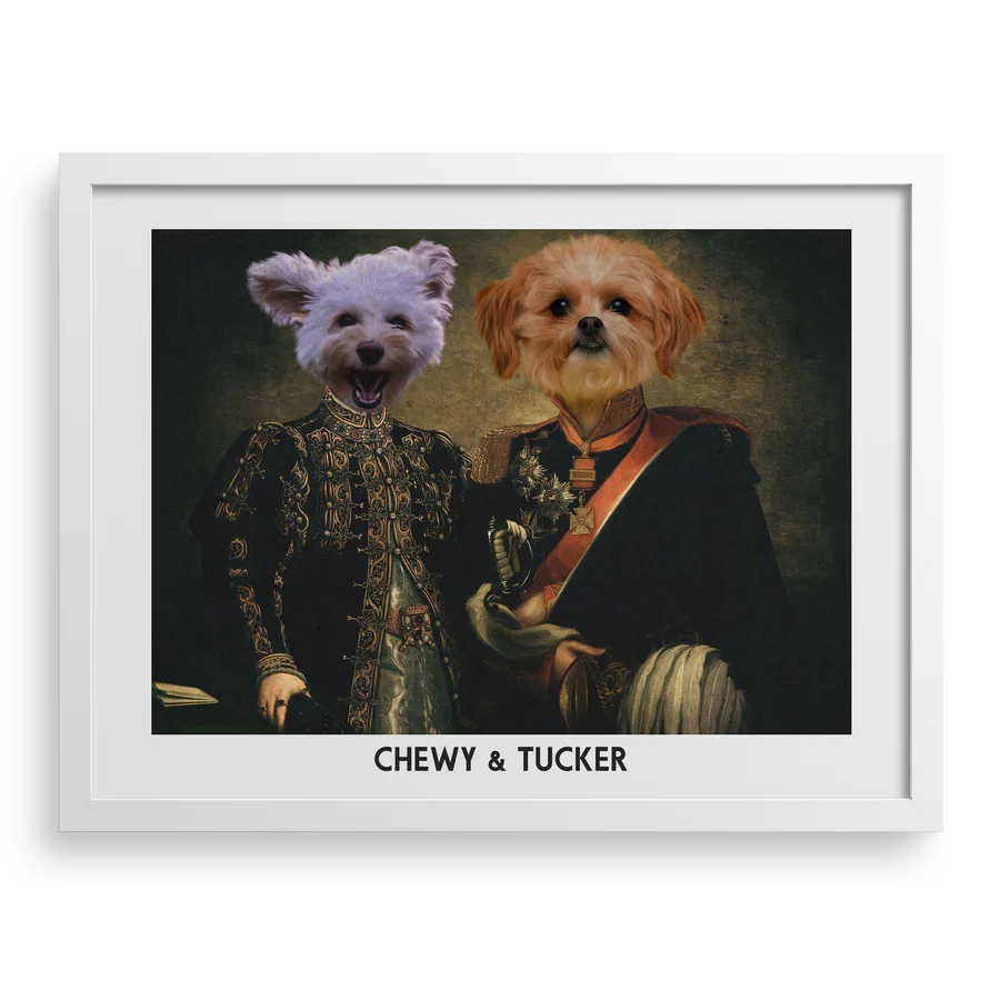 The Majestic Duo Custom Pet Portrait