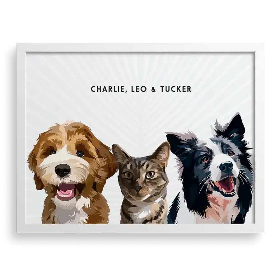 Pet portrait mockup featuring elegant robe and muted tones