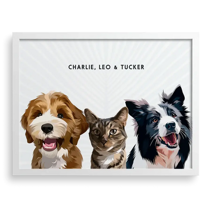 Pet portrait mockup featuring elegant robe and muted tones