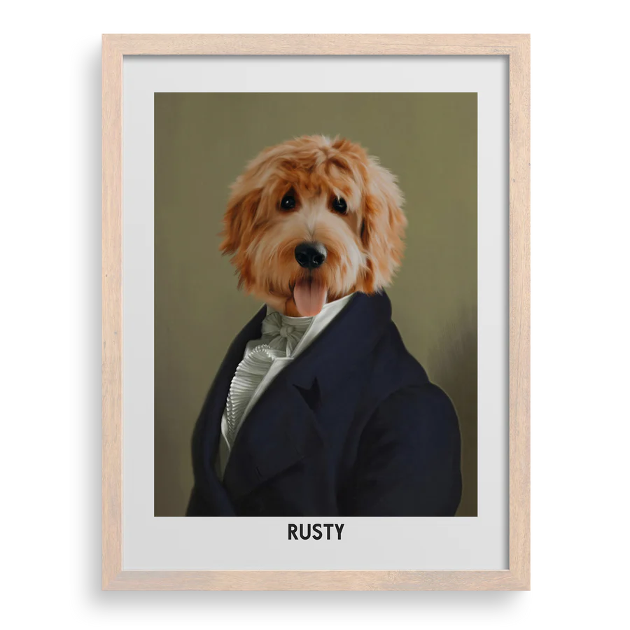 The Dignified Gentleman Custom Pet Portrait