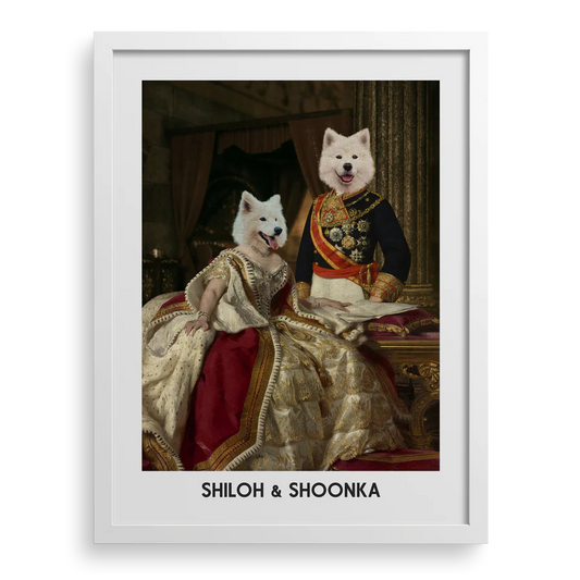 The King & Queen Custom Pet Portrait