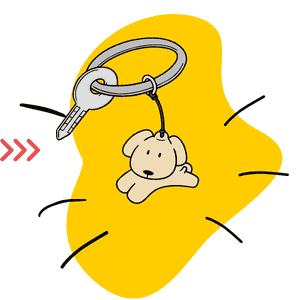 Illustration comparing one-line and two-line minimalist pet drawings