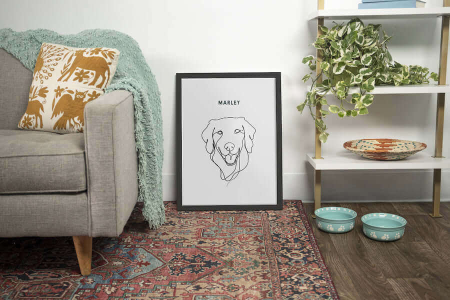 One-line art style vs dual-line technique for minimalist pet illustrations