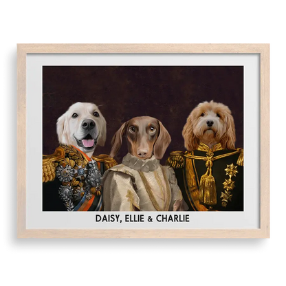 The Decorated Lords & Lady Custom Pet Portrait PawPixie