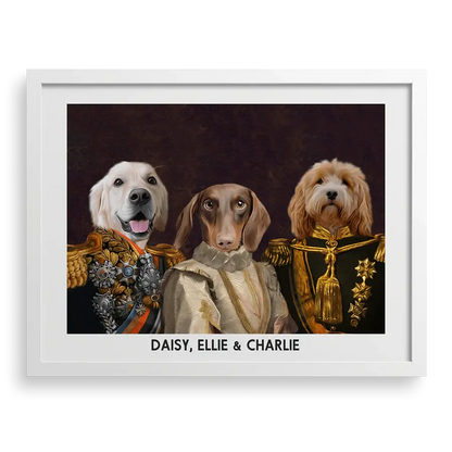 The Decorated Lords & Lady Custom Pet Portrait PawPixie