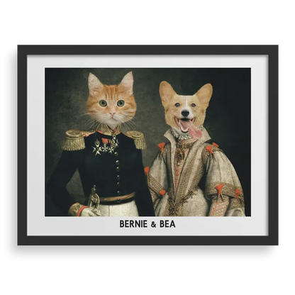 The Duke & Duchess Custom Pet Portrait PawPixie