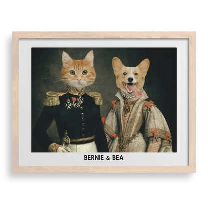 The Duke & Duchess Custom Pet Portrait PawPixie