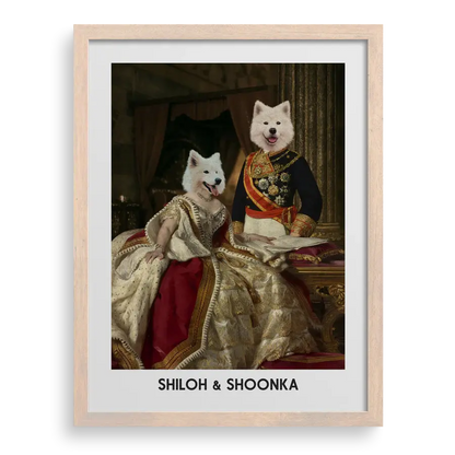 The King & Queen Custom Pet Portrait PawPixie