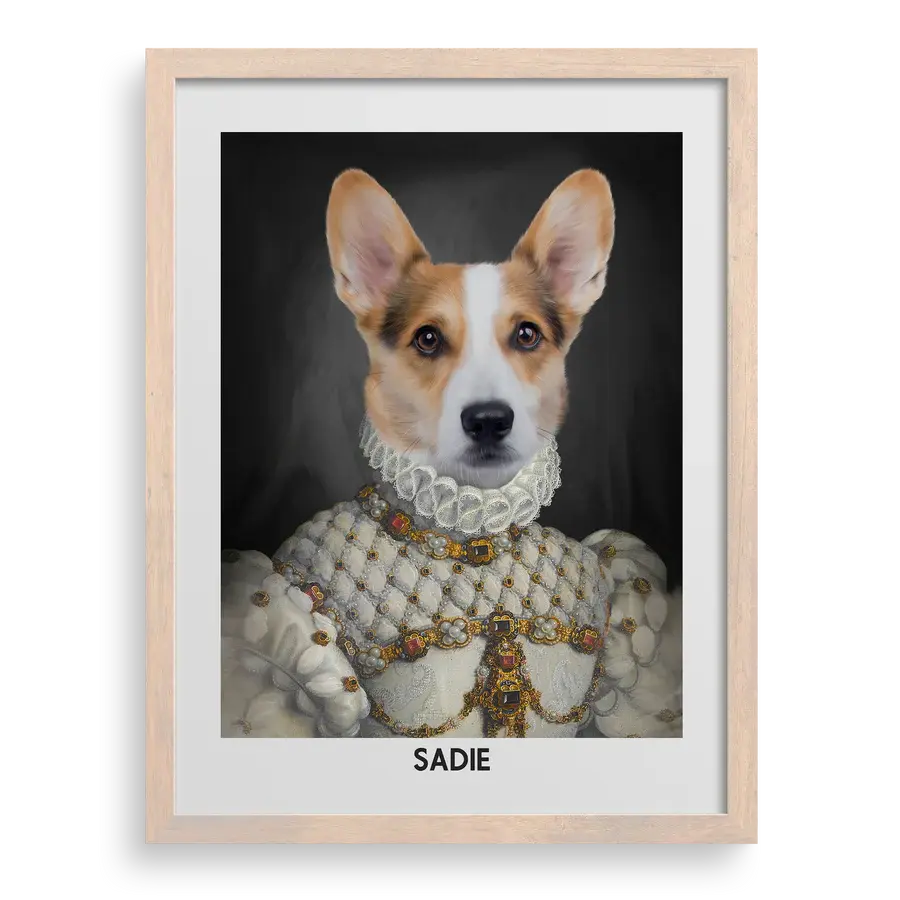 The Proper Lady Custom Pet Portrait PawPixie
