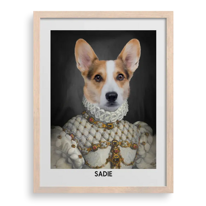 The Proper Lady Custom Pet Portrait PawPixie