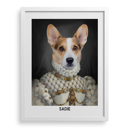 The Proper Lady Custom Pet Portrait PawPixie