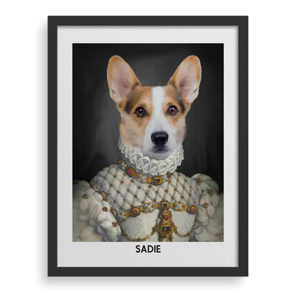 The Proper Lady Custom Pet Portrait PawPixie