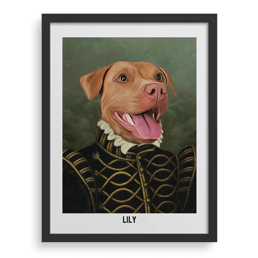 The Baroness Custom Pet Portrait