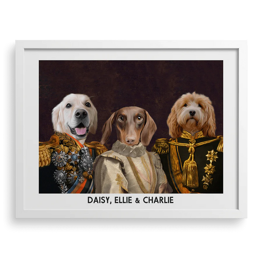 The Decorated Lords & Lady Custom Pet Portrait