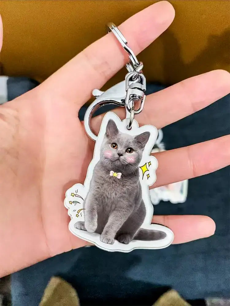 Custom Pet Acrylic Keychain PawPixie